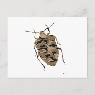 Camouflage Cockroach Silhouette Postcard