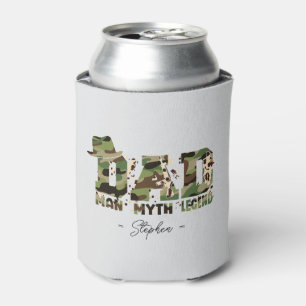Camouflage "Dad – Man, Myth, Legend" Can Cooler