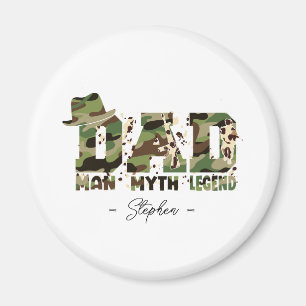 Camouflage "Dad – Man, Myth, Legend" Magnet