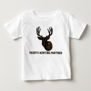 Camouflage Daddy's Hunting Partner Baby Shirt