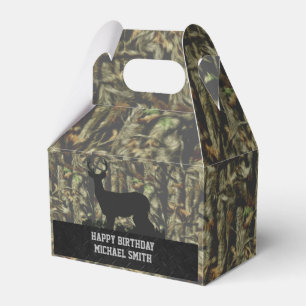 Camouflage Deer Hunting Men's Birthday Favour Boxe Favor Box