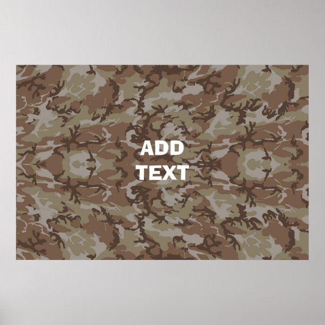 Camouflage Desert Poster (Front)
