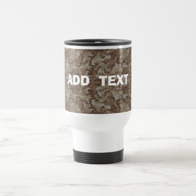 Camouflage Desert Travel Mug (Center)