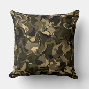 Camouflage Dreams Throw Pillow