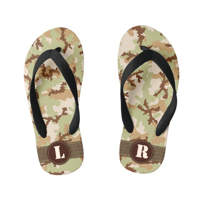 Camouflage du désert Les tongs des enfants (Semelle)