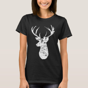 Camouflage Flag Deer Hunting 2-Sided  T-Shirt