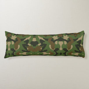 Camouflage Green Body Pillow