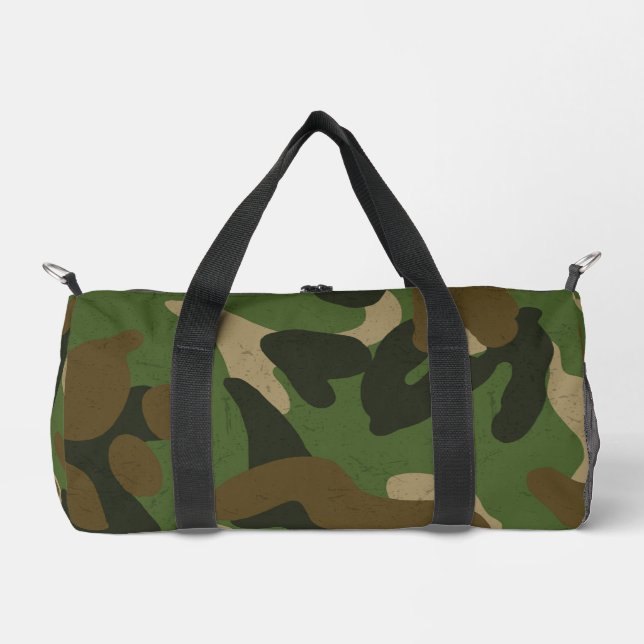 Camouflage Green Duffle Bag (Front)