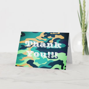 Camouflage Greeting Card