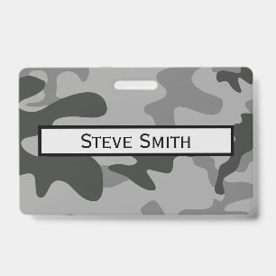 Camouflage Grey Accessories Badge