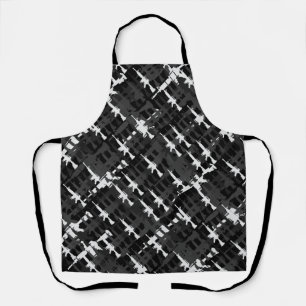 Camouflage Gun Cool Military Style Rifle Pattern Apron