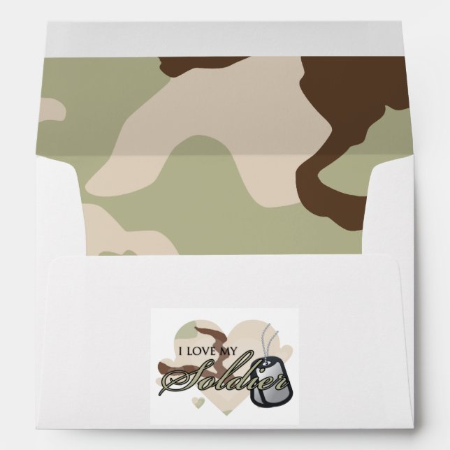 Camouflage Heart Envelopes (Back (Bottom))