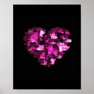Camouflage Heart Poster