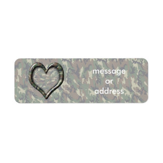 Camouflage Heart - Woodland