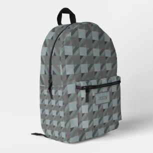 Camouflage Houndstooth Plaid Printed Backpack
