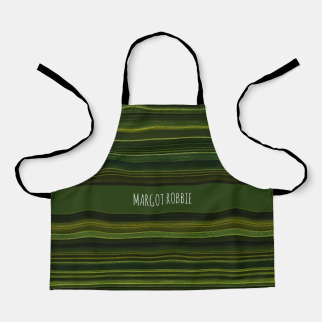 Camouflage Interfacing Texture Minimal Pattern Apron (Front)