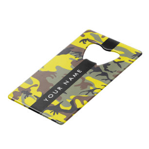 Camouflage Jaune et Marron Personnalisez votre nom