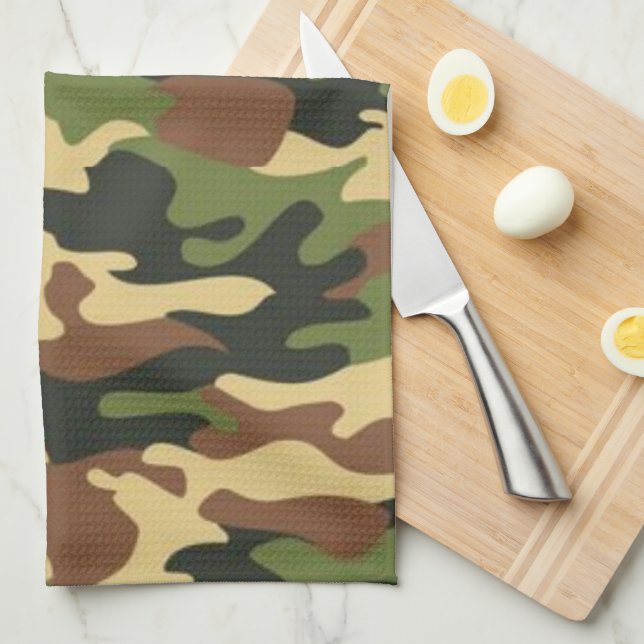 camouflage kitchen towel (Quarter Fold)