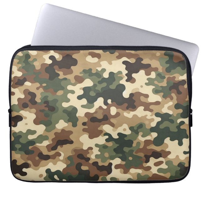 Camouflage Laptop Sleeve (Front)