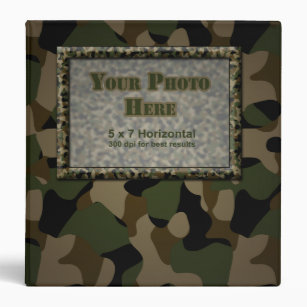 Camouflage Military 1.5 inch Binder