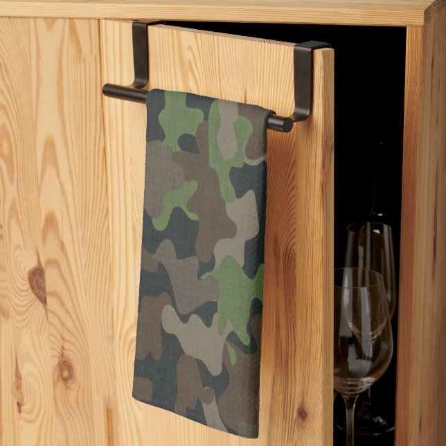 Camouflage Military inspired Tactical Outdoor  Kitchen Towel (Thirds Fold)