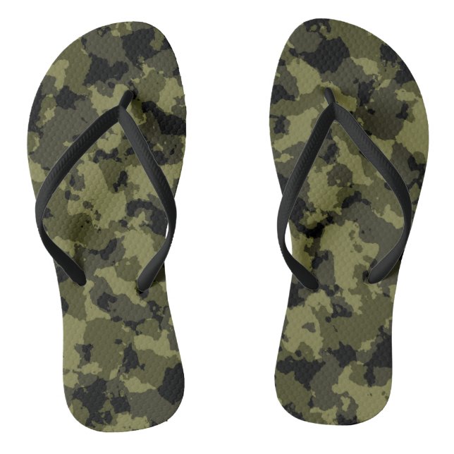 Camouflage military style flip flops (Footbed)
