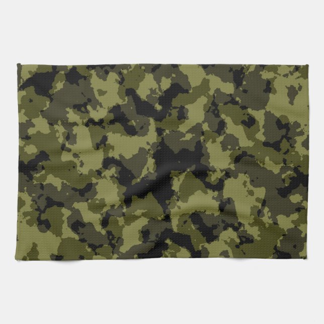 Camouflage military style kitchen towel (Horizontal)
