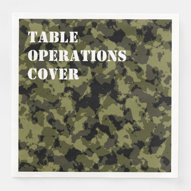 Camouflage military style napkin (Front)
