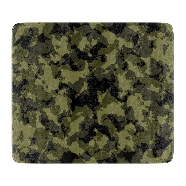 Camouflage military style pattern cutting board (Front)