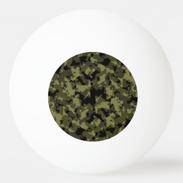 Camouflage military style pattern ping pong ball (Front)