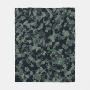 Camouflage military texture fleece blanket