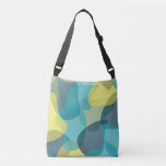 Camouflage, modern, cool, trendy, urban geometric crossbody bag<br><div class="desc">Cool,  unique,  trendy,  urban abstract illustration pattern art made with organic,  transparent geometric shapes yellow,  blue colours. Modern,  playful vector art.</div>