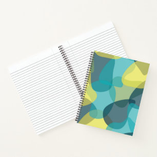 Camouflage, modern, cool, trendy, urban geometric notebook
