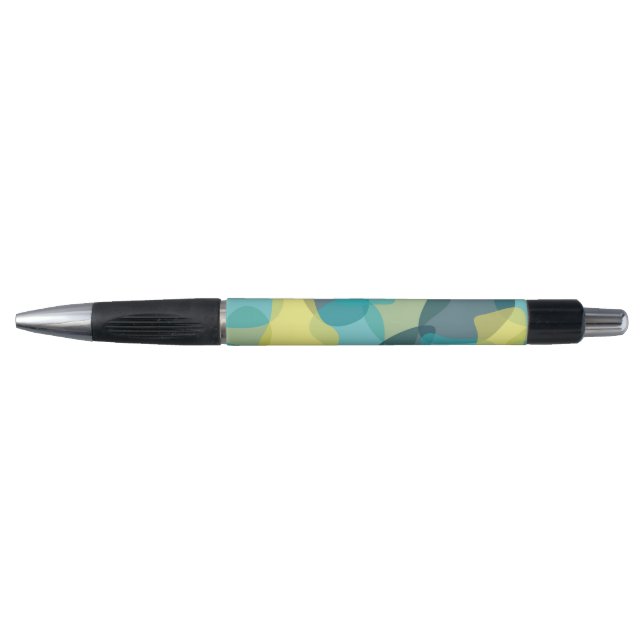 Camouflage, modern, cool, trendy, urban geometric pen (Front)