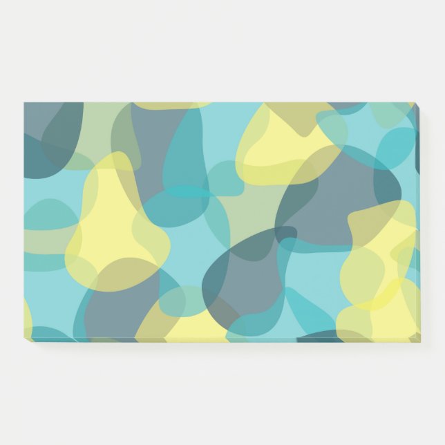 Camouflage, modern, cool, trendy, urban geometric post-it notes (Front)