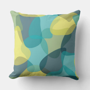 Camouflage, modern, cool, trendy, urban geometric throw pillow