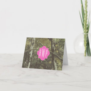 Camouflage + Monogramme rose