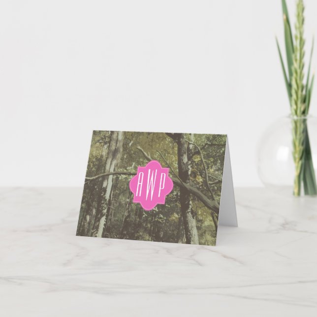 Camouflage + Monogramme rose (Devant)