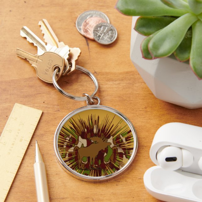 Camouflage Moose Break-out Camo Keychain (Desk)