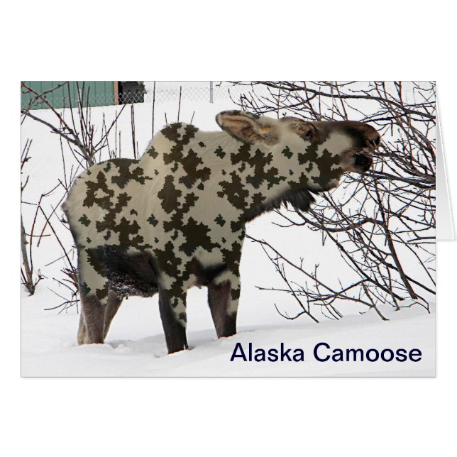 Camouflage Moose (Camoose) (Front Horizontal)