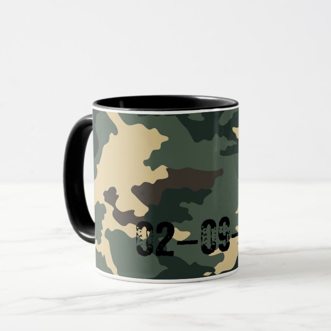 Camouflage Muster Sleeve For iPads Coffee Mug (Front Left)