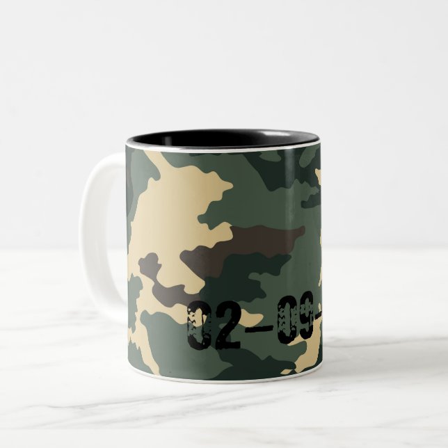Camouflage Muster Sleeve For iPads Coffee Mug (Front Left)