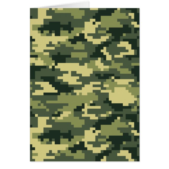 Camouflage numérique en bois à 8 bits / Camo (Devant)