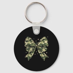 Camouflage Old Camo Bow Camo Coquette Bow Hunting  Keychain