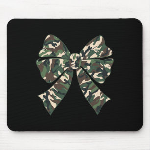 Camouflage Old Camo Bow Camo Coquette Bow Hunting Mouse Pad