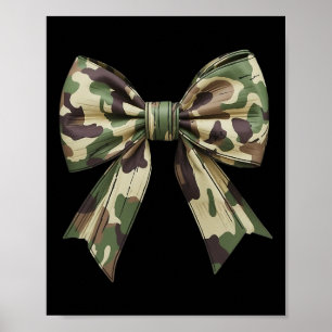 Camouflage Old Camo Bow Camo Coquette Bow Hunting  Poster