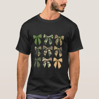 Camouflage Old Camo Bow Camo Coquette Bow Hunting T-Shirt