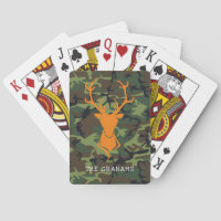 Camouflage Orange Deer Buck Hunting | Monogram