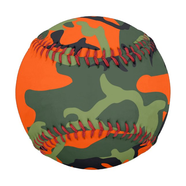 Camouflage Orange Hunter Baseball (Front)
