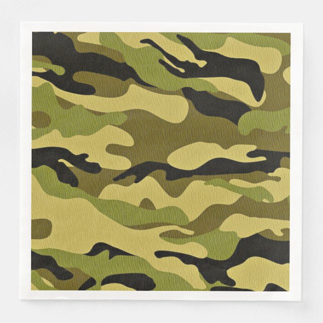 camouflage paper napkins (Front)